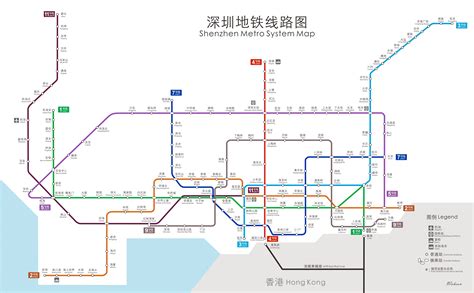 地鐵線路圖蓮塘口岸深圳地鐵